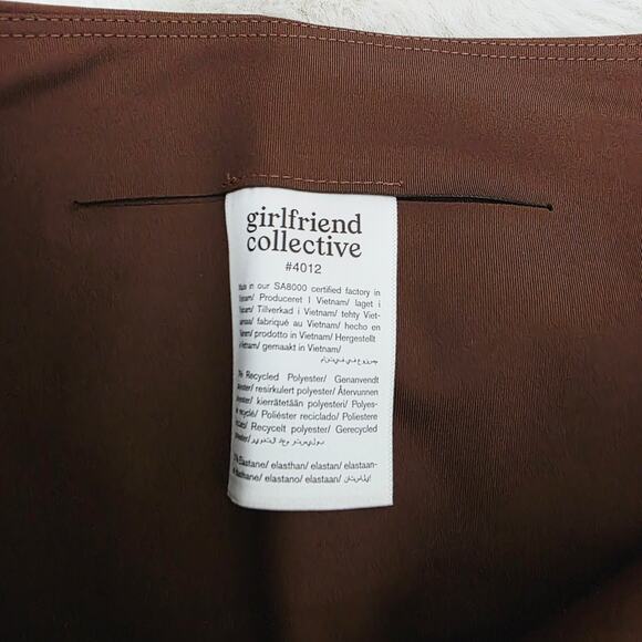 NWT Girlfriend Collective Compressive High Rise 7/8 Leggings Brown Medium NEW - Picture 4 of 10